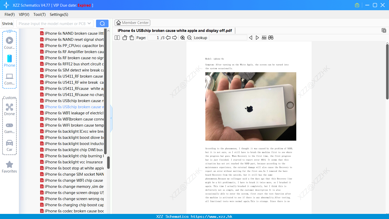 IPhone 6s USBchip Broken Cause White Apple And Display Off